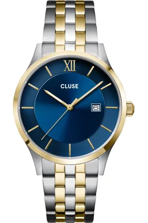 Brandfield Cluse - heren horloge - goudkleurig & zilverkleurig met band
