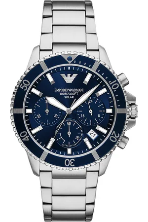 Brandfield Emporio Armani - heren horloge - zilverkleurig met band