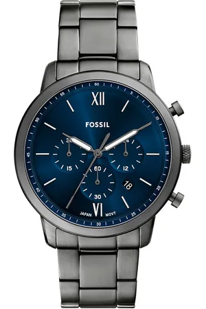 Brandfield Fossil - heren horloge - Grijs met band