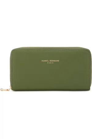 Brandfield Isabel Bernard Honoré Léa Groene Kalfsleren Ritsportemonnee IB23045