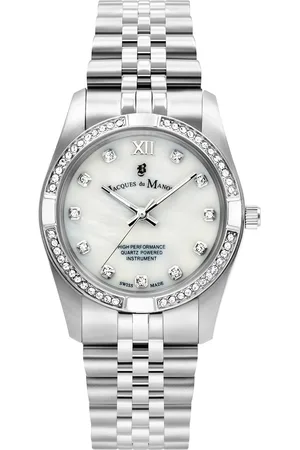 Brandfield Jacques du Manoir Inspiration - dames horloge - zilverkleurig met band