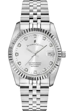 Brandfield Jacques du Manoir Inspiration - dames horloge - zilverkleurig met band