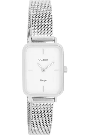 Brandfield OOZOO Vintage - Unisex horloge - zilverkleurig met band