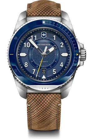 Brandfield Victorinox - heren horloge - zilverkleurig met band
