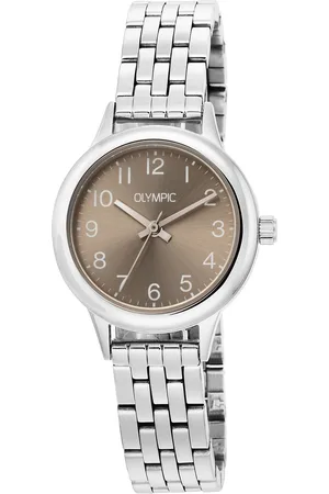 Brandfield Olympic - dames horloge - zilverkleurig met band