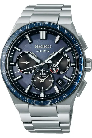 Brandfield Seiko Astron - heren horloge - zilverkleurig met band