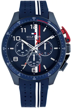 Brandfield Tommy Hilfiger blauwe heren horloge met blauwe wijzerplaat