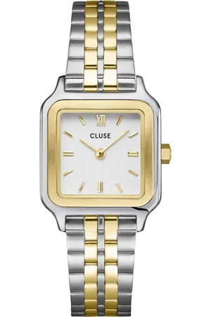 Brandfield Cluse Gracieuse Petite - dames horloge - zilverkleurig met band