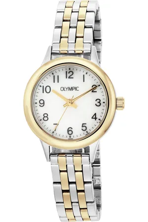 Brandfield Olympic - dames horloge - zilverkleurig met band