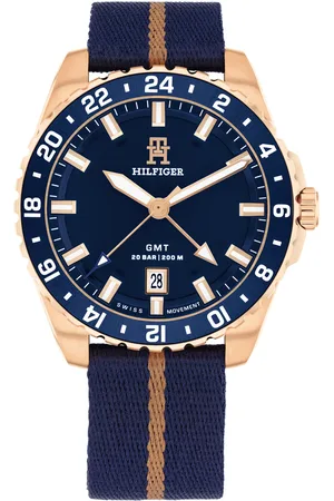 Brandfield Tommy Hilfiger blauwe heren horloge met blauwe wijzerplaat