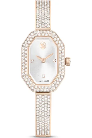 Brandfield Swarovski Dextera - dames horloge - goudkleurig met band