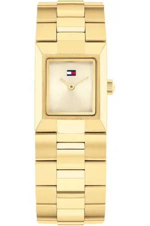 Brandfield Tommy Hilfiger goudenkleurige dames horloge met goudenkleurige wijzerplaat