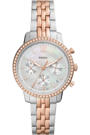 Brandfield Fossil Neutra - dames horloge - zilverkleurig met band
