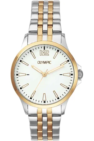 Brandfield Olympic - dames horloge - zilverkleurig met band