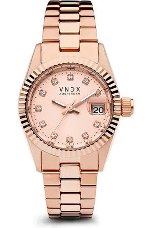 Brandfield VNDX - dames horloge - Roségoudkleurig met band
