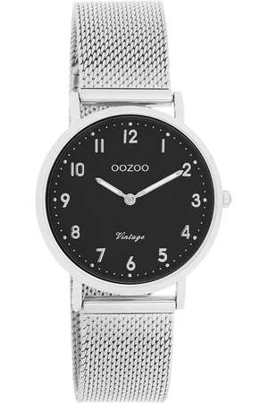 Brandfield OOZOO Vintage - Unisex horloge - zilverkleurig met band