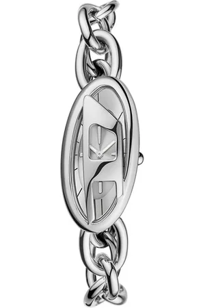 Brandfield Diesel - dames horloge - zilverkleurig met band
