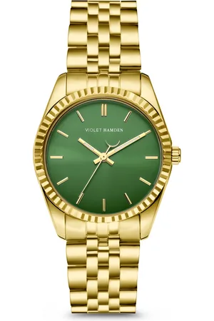 Brandfield Violet Hamden Sunrise - dames horloge - goudkleurig met band