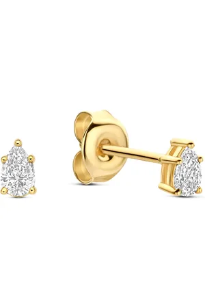 Brandfield Isabel Bernard De la Paix Eloise 14 karaat gouden oorknop met diamant 0.2 karaat IBD360036