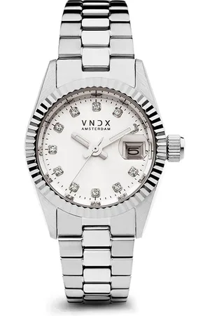 Brandfield VNDX - dames horloge - zilverkleurig met band