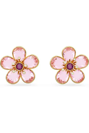 Brandfield Swarovski Florere - Dames Oorbellen - goudkleurig