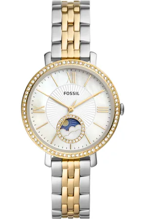Brandfield Fossil Jacqueline - dames horloge - goudkleurig & zilverkleurig met band