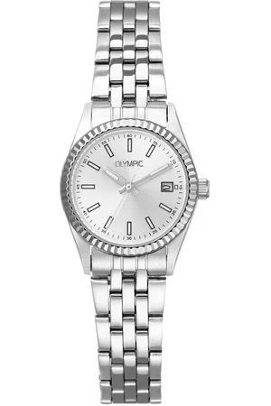 Brandfield Olympic - dames horloge - zilverkleurig met band