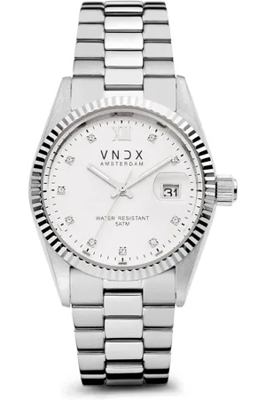 Brandfield VNDX - dames horloge - zilverkleurig met band