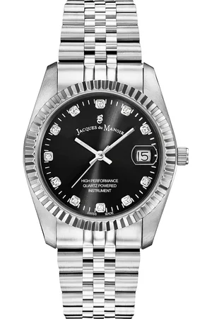Brandfield Jacques du Manoir Inspiration - dames horloge - zilverkleurig met band