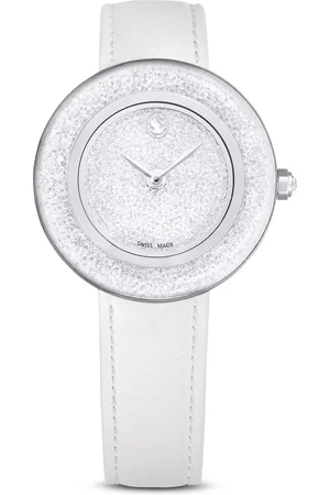 Brandfield Swarovski Crystalline - dames horloge - zilverkleurig met band