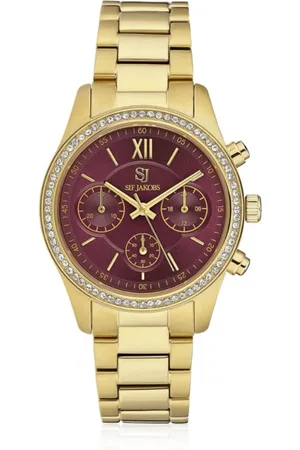 Brandfield Sif Jakobs - dames horloge - goudkleurig met band