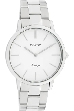 Brandfield OOZOO Vintage - Unisex horloge - zilverkleurig met band