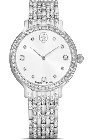 Brandfield Swarovski - dames horloge - zilverkleurig met band