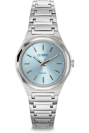 Brandfield Olympic - dames horloge - zilverkleurig met band