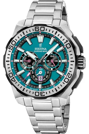 Brandfield Festina - heren horloge - zilverkleurig met band