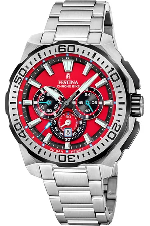 Brandfield Festina - heren horloge - zilverkleurig met band