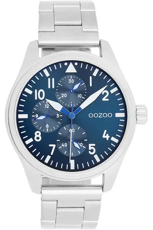 Brandfield OOZOO - heren horloge - zilverkleurig met band