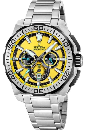Brandfield Festina - heren horloge - zilverkleurig met band