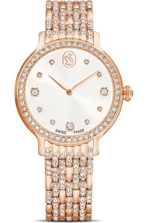 Brandfield Swarovski - dames horloge - Roségoudkleurig met band