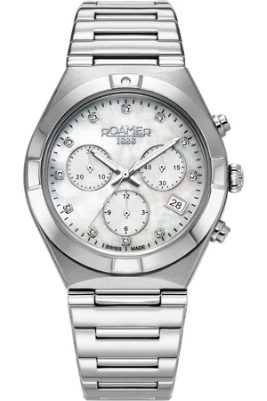 Brandfield Roamer - dames horloge - zilverkleurig met band