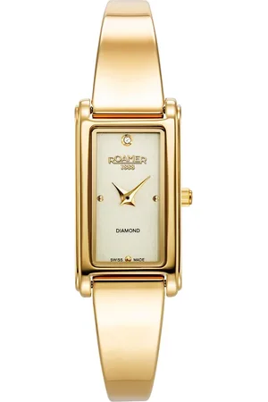 Brandfield Roamer - dames horloge - goudkleurig met band