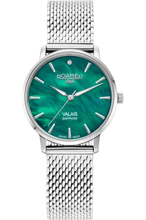 Brandfield Roamer - dames horloge - zilverkleurig met band