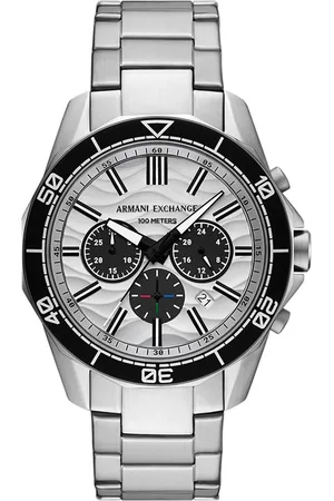 Brandfield Armani Exchange - heren horloge - zilverkleurig met band