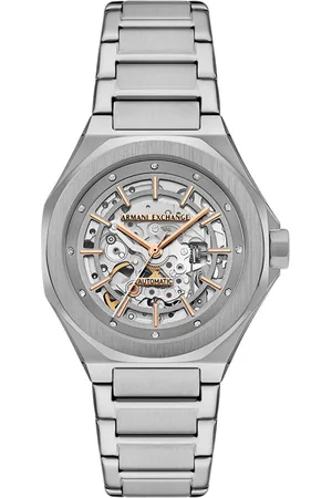 Brandfield Armani Exchange - dames horloge - zilverkleurig met band