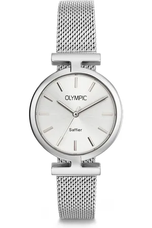 Brandfield Olympic - dames horloge - zilverkleurig met band