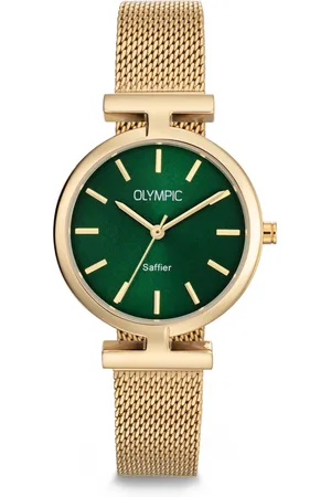 Brandfield Olympic - dames horloge - goudkleurig met band