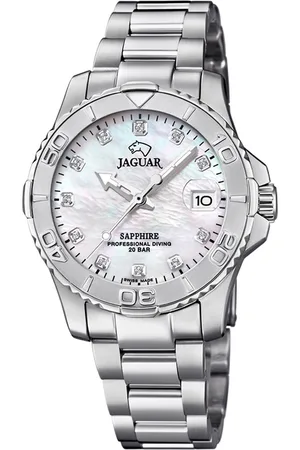 Brandfield Jaguar - dames horloge - zilverkleurig met band