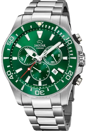 Brandfield Jaguar - heren horloge - zilverkleurig met band