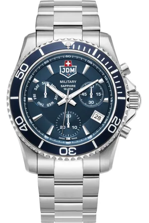 Brandfield JDM Military - heren horloge - zilverkleurig met band