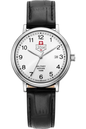 Brandfield JDM Military - heren horloge - zilverkleurig met band